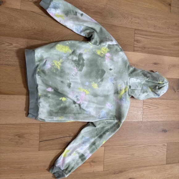 Adidas Youth XL Hoodie Green / Pink / Yellow Camo Pullover Sweatshirt - Picture 3 of 3